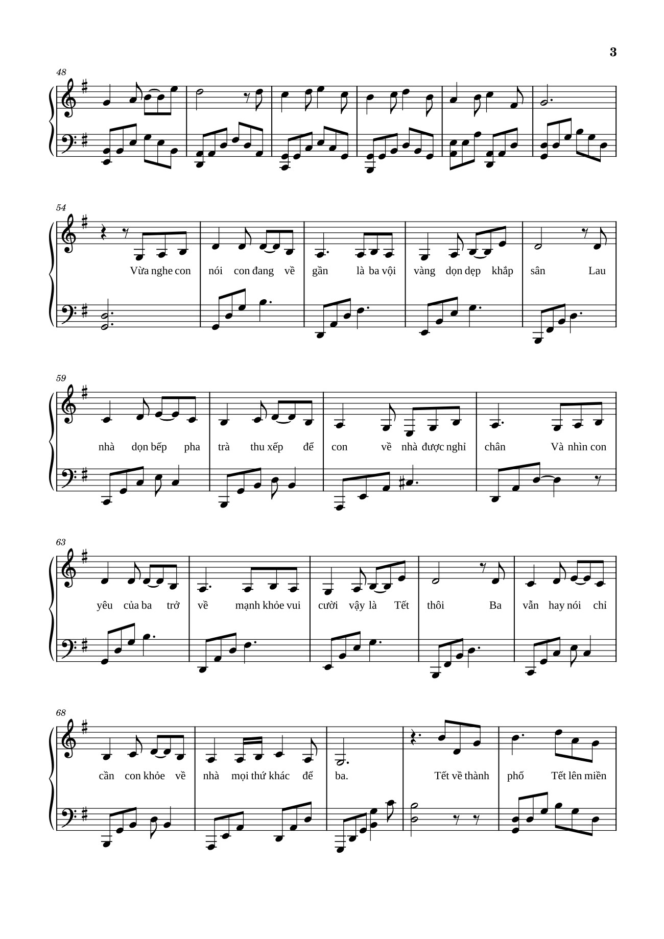 Trang 3 của Sheet nhạc PDF bài hát TẾT ỔN RỒI Sheet Piano -  Bùi Công Nam