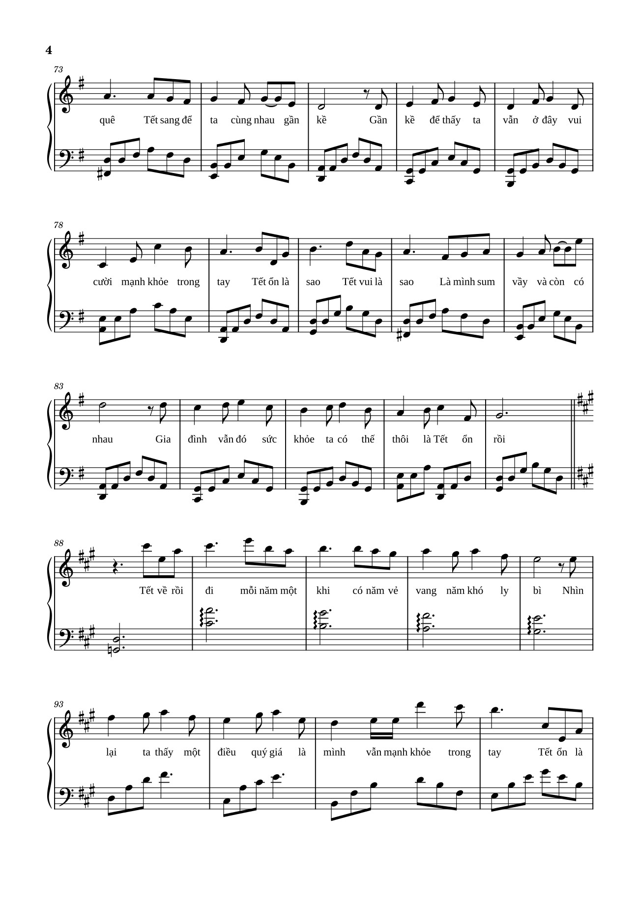 Trang 4 của Sheet nhạc PDF bài hát TẾT ỔN RỒI Sheet Piano -  Bùi Công Nam