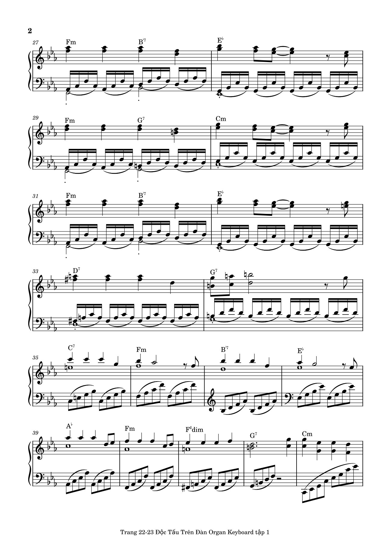 Trang 2 của Sheet nhạc PDF bài hát Điệp Khúc Mùa Xuân Sheet Piano (Cm) - Quốc Dũng