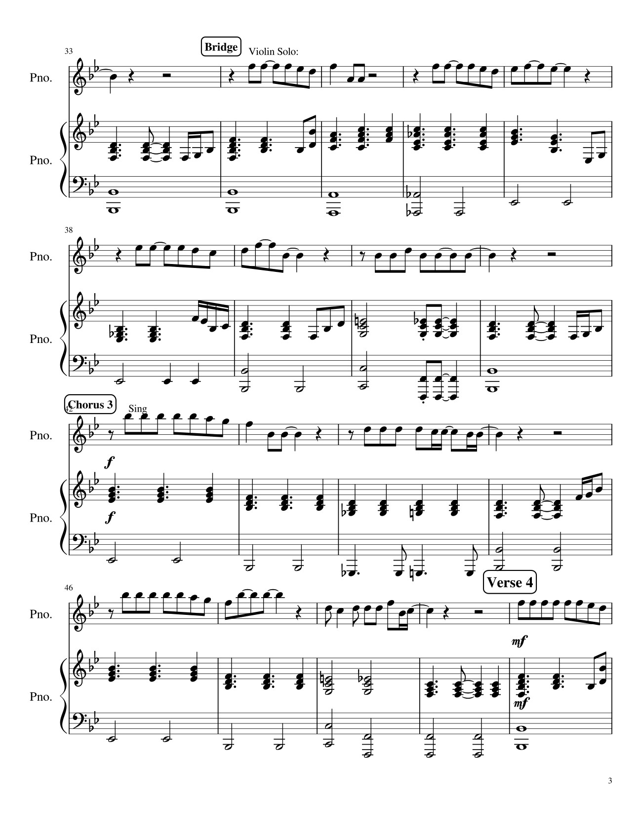 Trang 3 của Sheet nhạc PDF bài hát Make You Feel My Love Sheet Piano - Spencercook