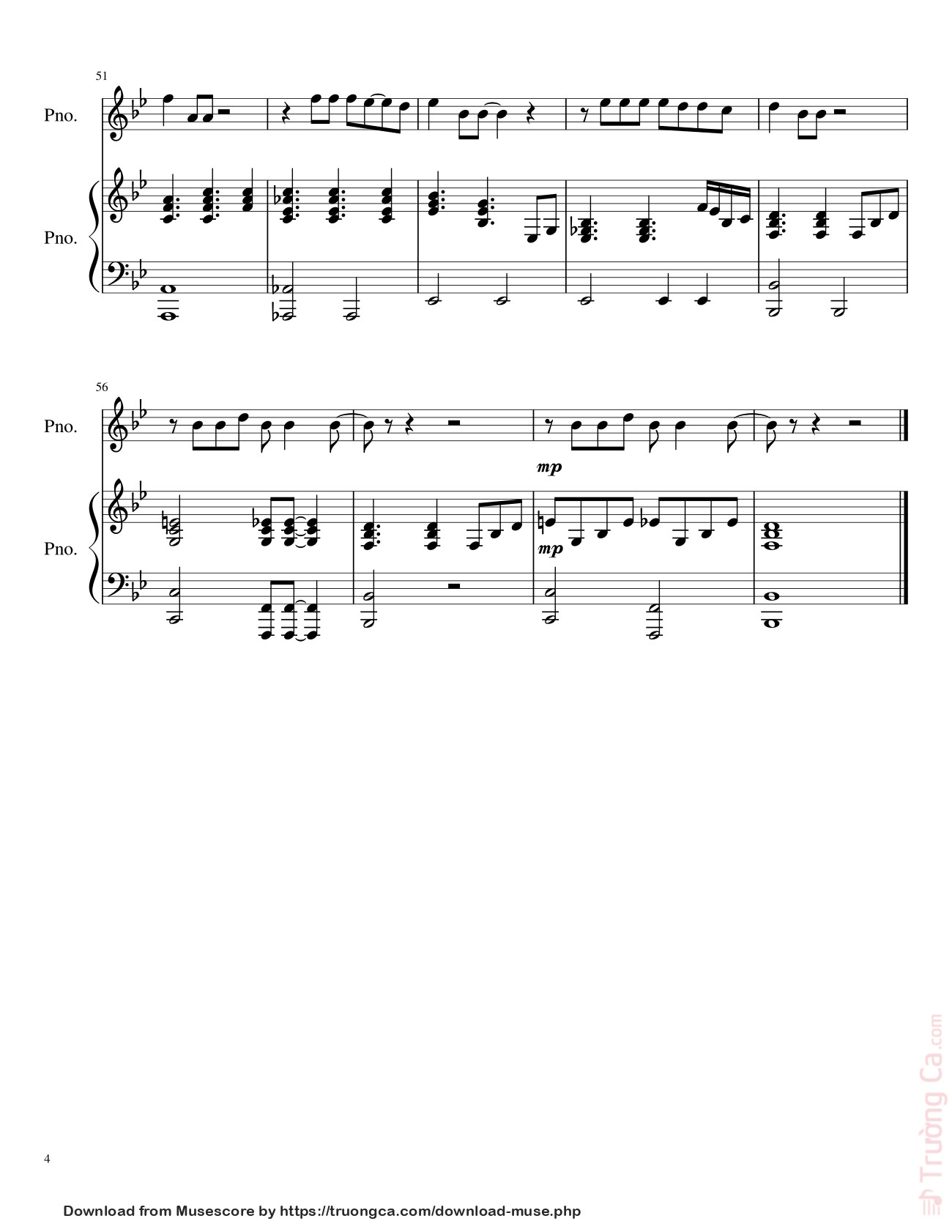 Trang 4 của Sheet nhạc PDF bài hát Make You Feel My Love Sheet Piano - Spencercook