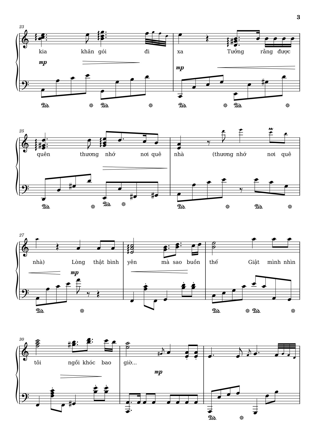 Trang 3 của Sheet nhạc PDF bài hát Bên đời hiu quạnh Sheet Piano - Trịnh Công Sơn