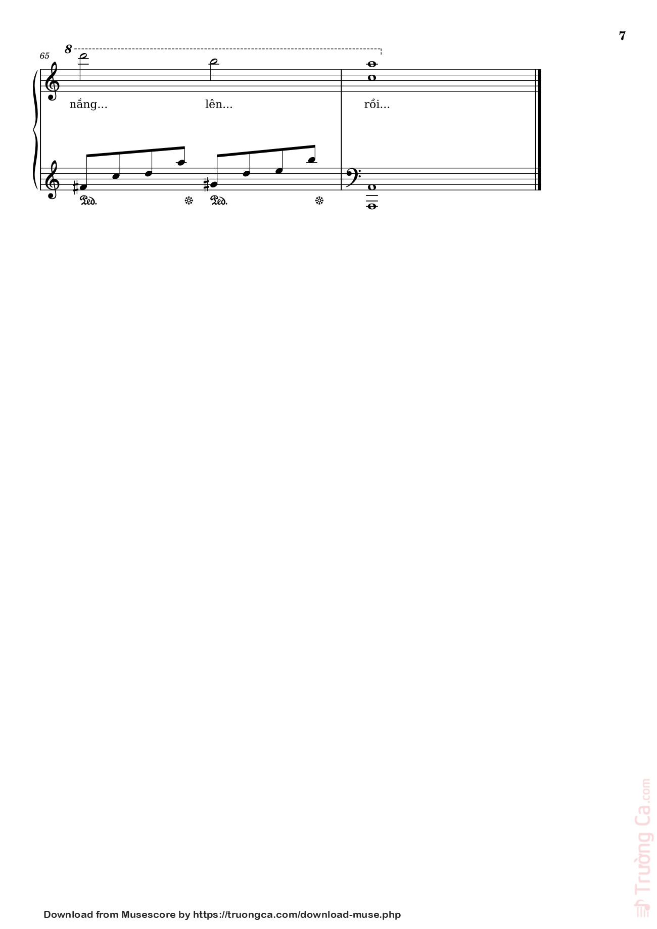 Trang 7 của Sheet nhạc PDF bài hát Bên đời hiu quạnh Sheet Piano - Trịnh Công Sơn