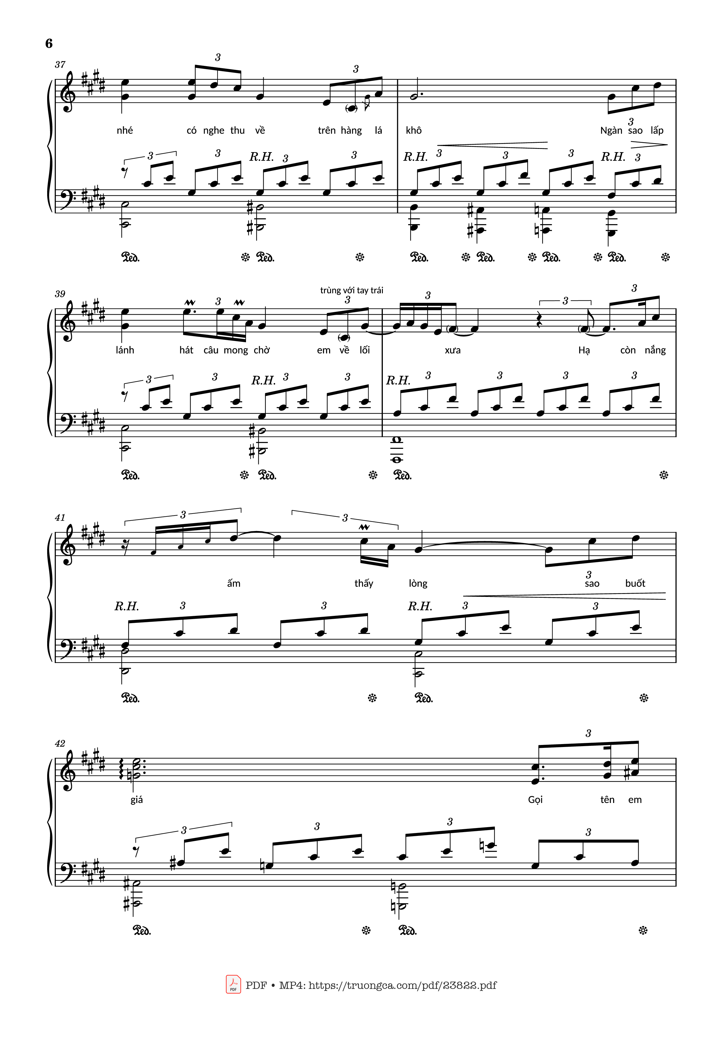 Trang 6 của Sheet nhạc PDF bài hát Riêng một góc trời Sheet Piano - Ngô Thụy Miên