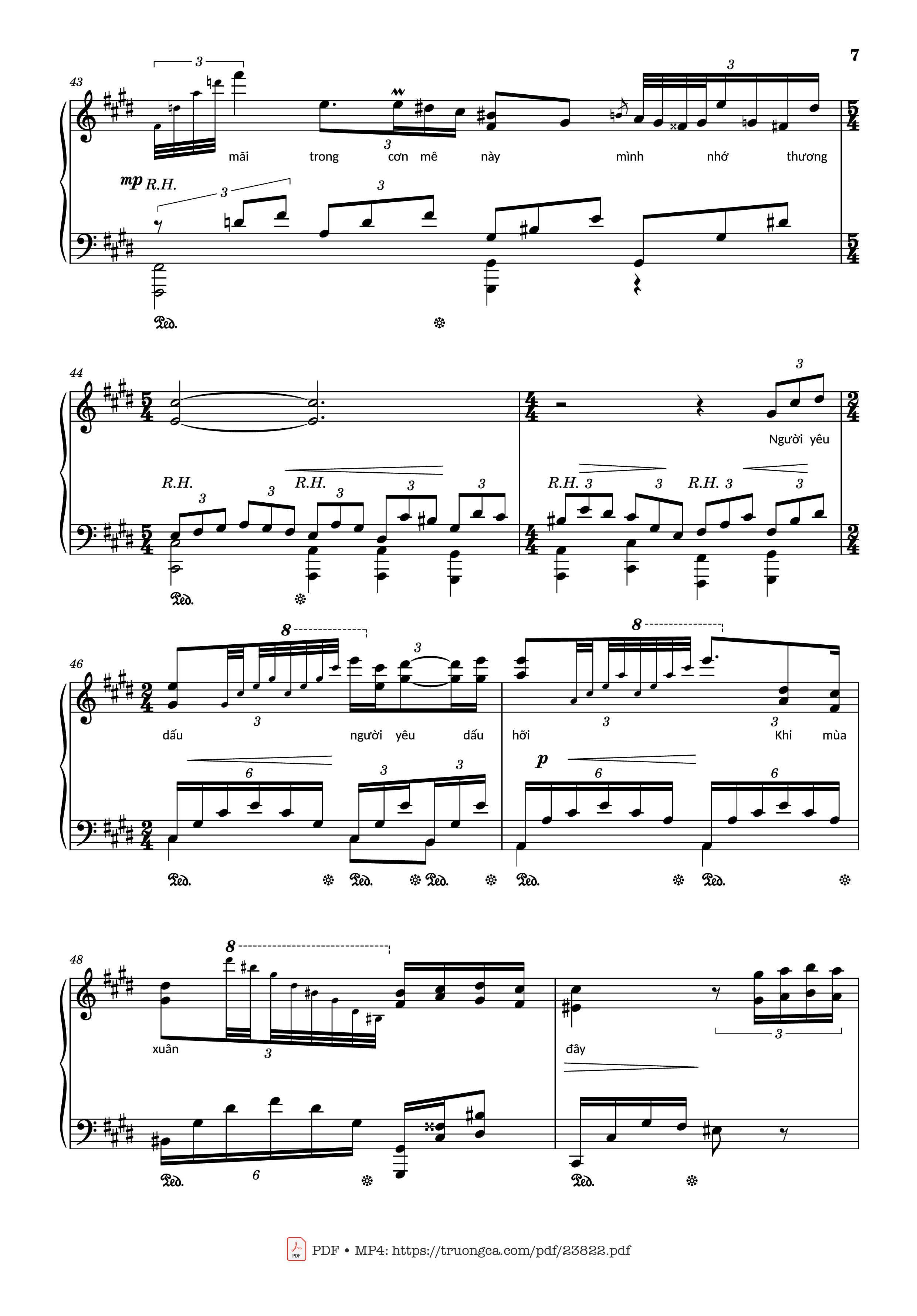Trang 7 của Sheet nhạc PDF bài hát Riêng một góc trời Sheet Piano - Ngô Thụy Miên