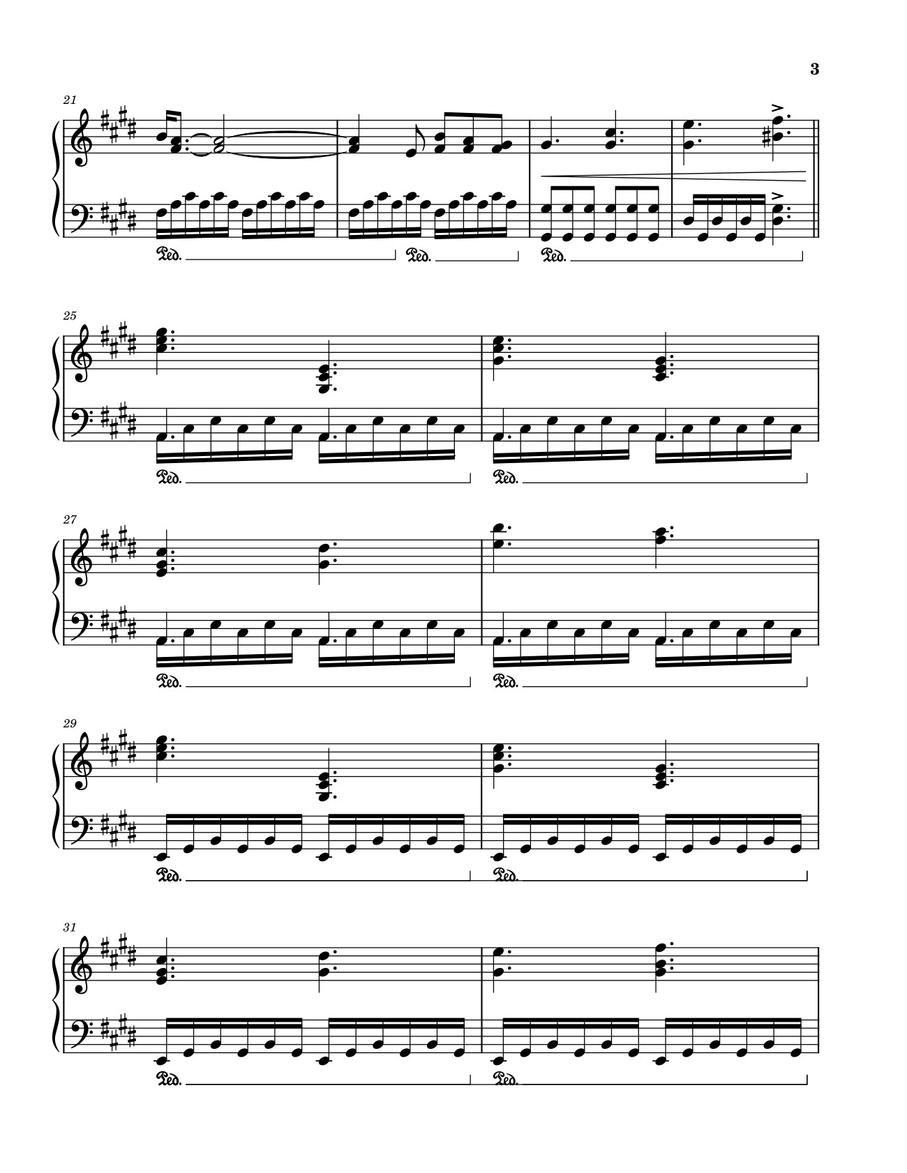Trang 3 của Sheet nhạc PDF bài hát Golden Hour JVKE Sheet Piano - Laurengrout