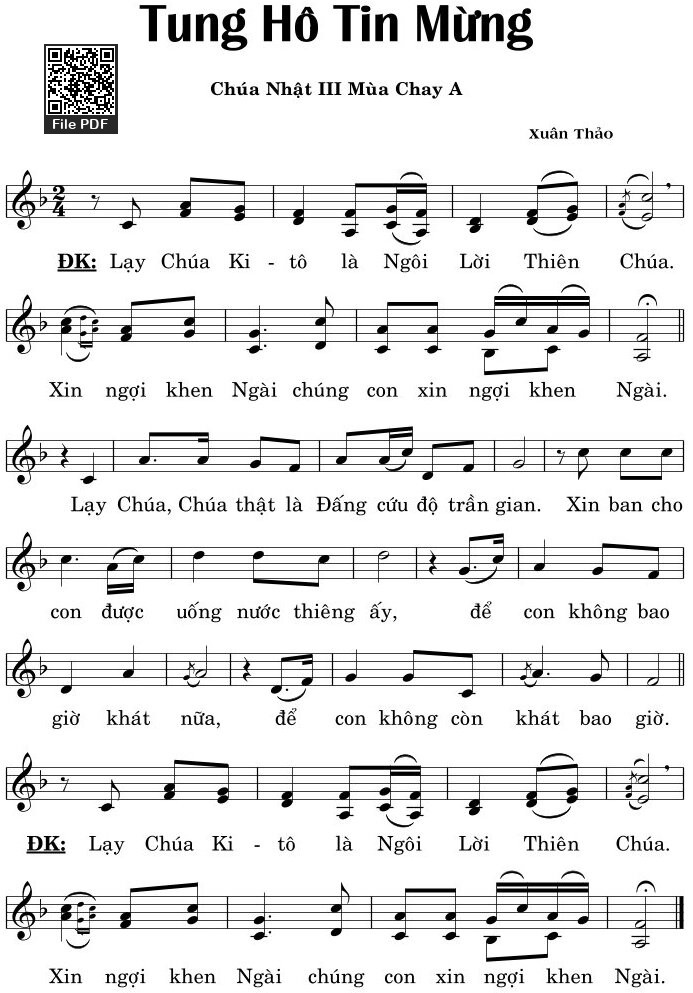 Thtm. Chúa Nhật 3 Mùa Chay