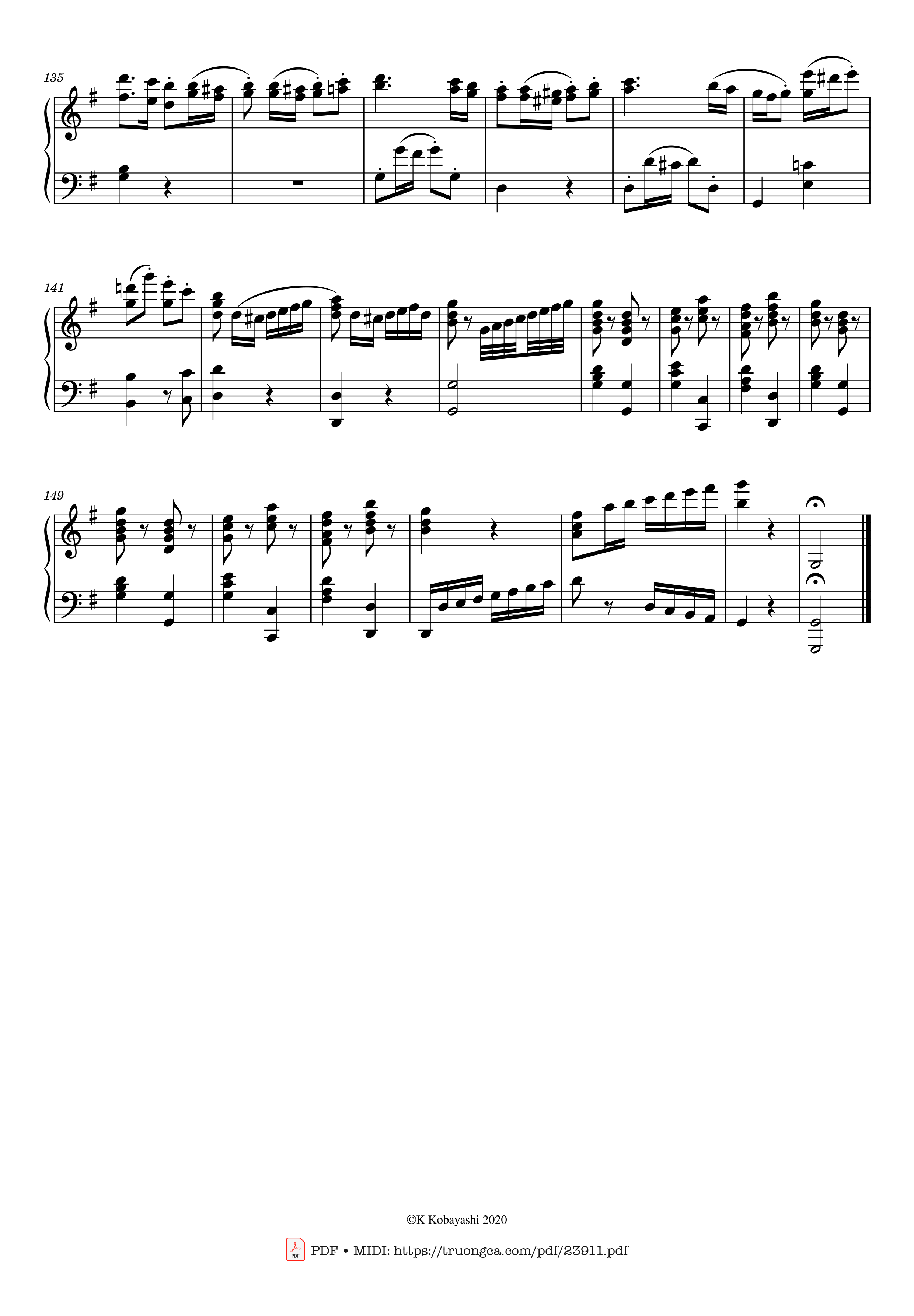 Trang 5 của Sheet nhạc PDF bài hát Joy to the World! The Lord is come Sheet Piano - Lowell Mason