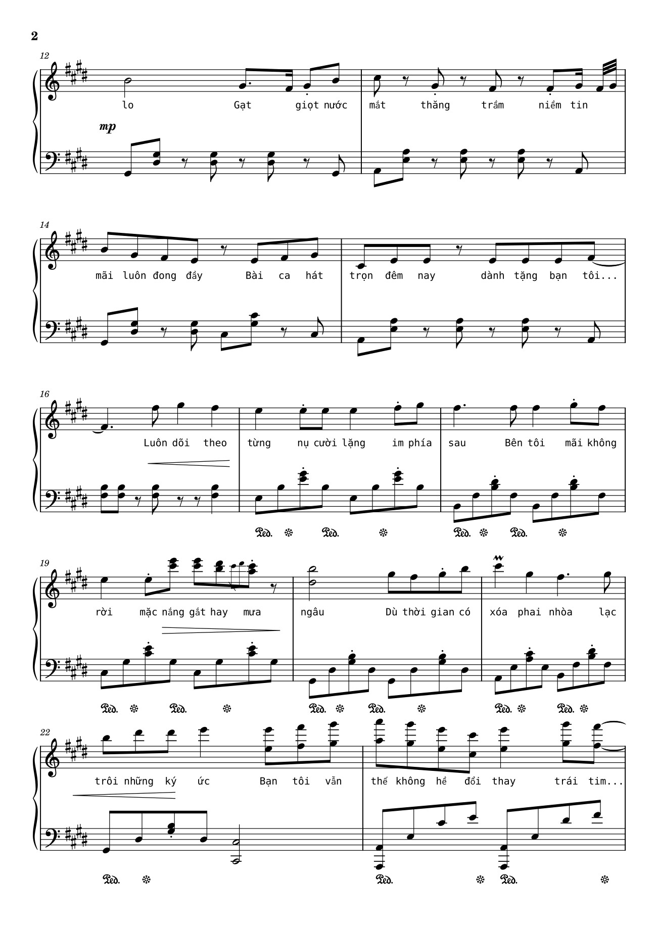 Trang 2 của Sheet nhạc PDF bài hát Như ngày hôm qua Sheet Piano - Ngo_Duong_Hoang_An
