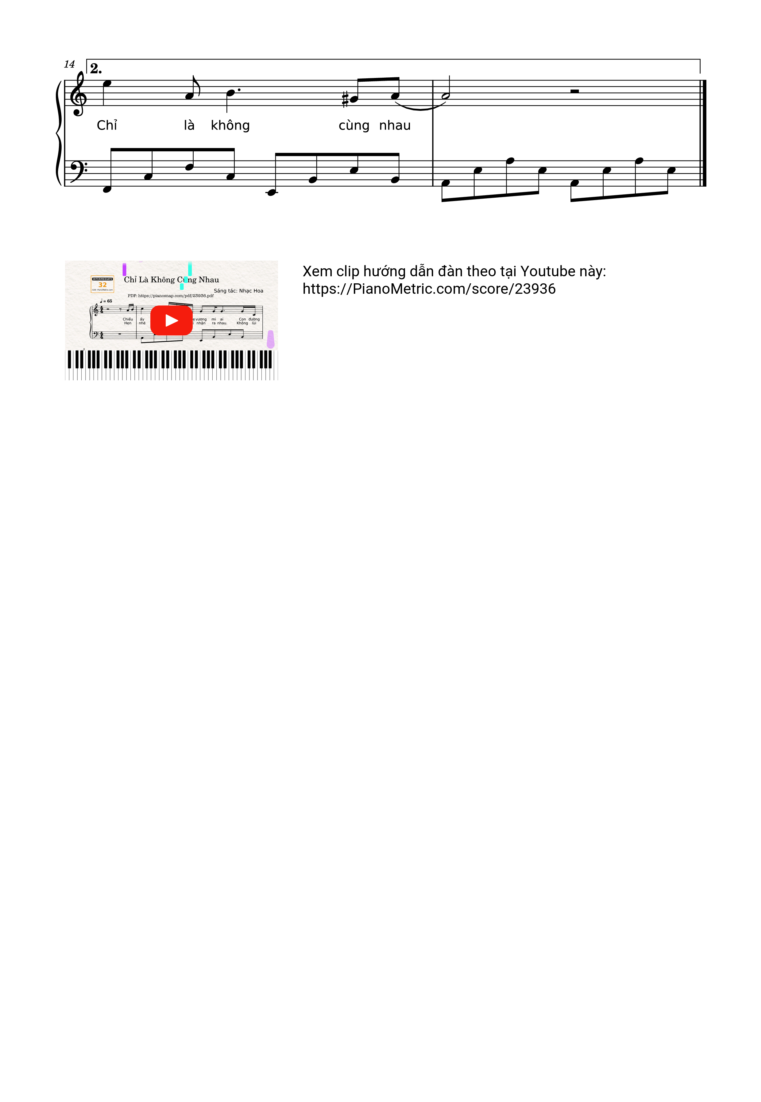 Trang 3 của Sheet nhạc PDF bài hát Chỉ Là Không Cùng Nhau Sheet Piano - Doanduchoa156
