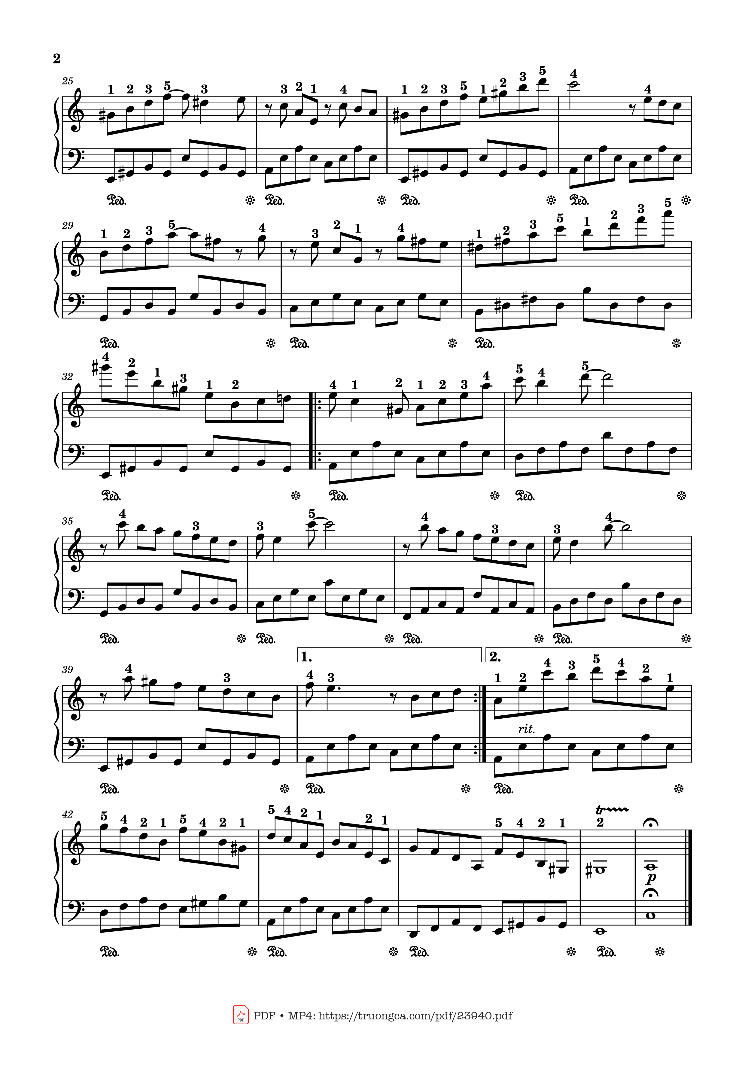 Trang 2 của Sheet nhạc PDF bài hát Toccata – Paul Mauriat Sheet Piano - Loginvovchyk