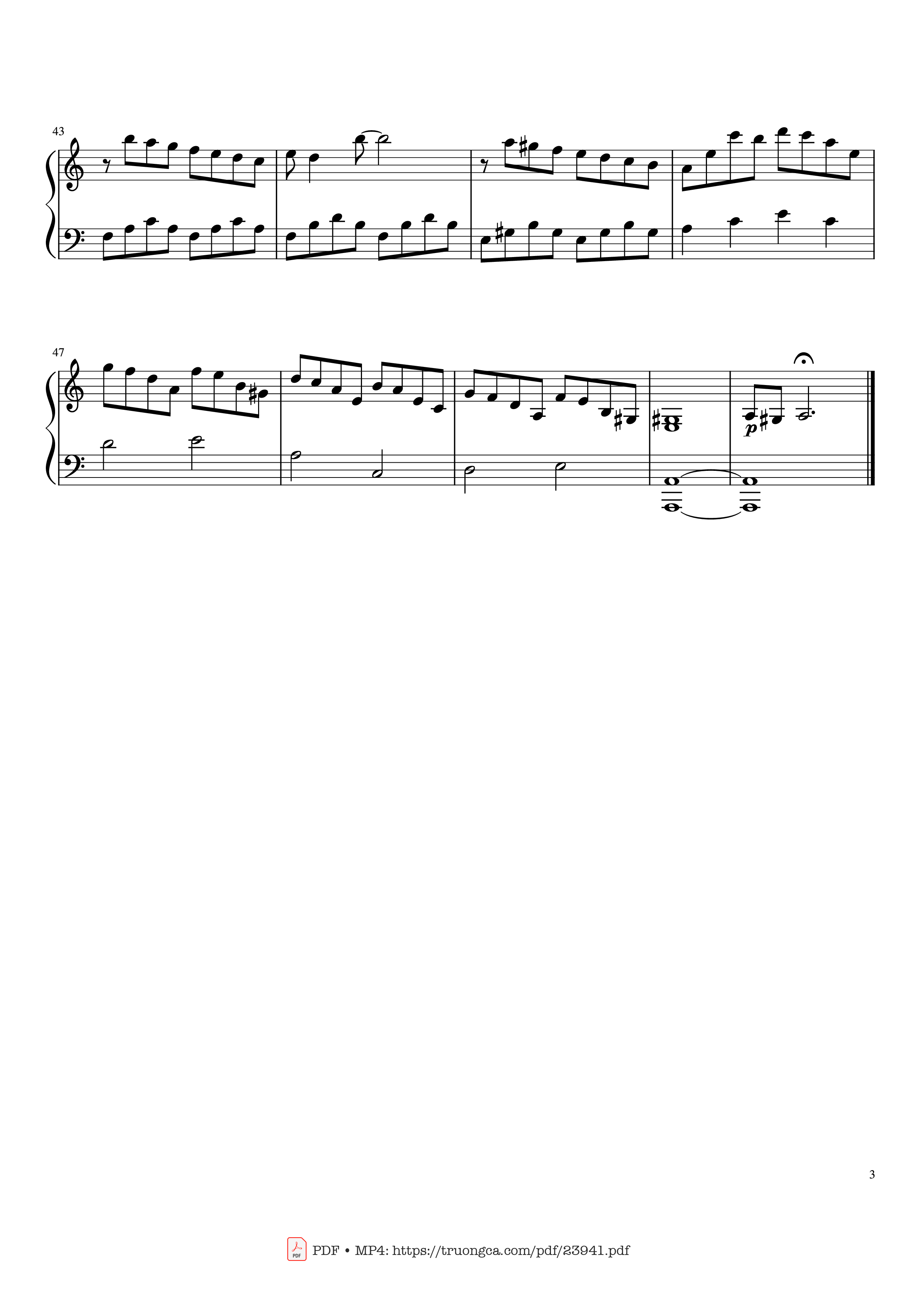 Trang 3 của Sheet nhạc PDF bài hát Toccata P. Mauriat ease Sheet Piano - Copperfield