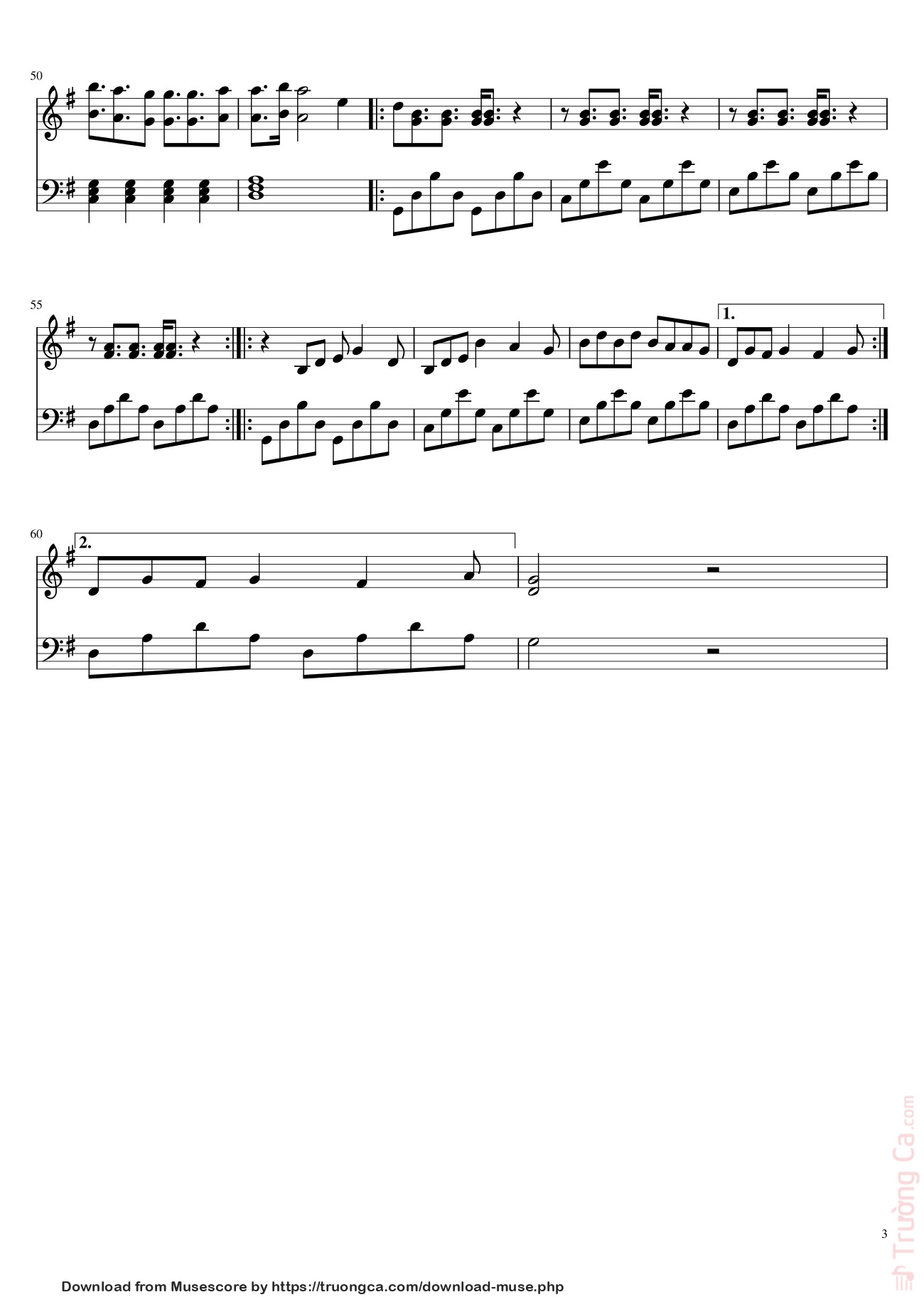 Trang 3 của Sheet nhạc PDF bài hát Santa Tell Me Arianna Grande Sheet Piano - Samuelwycisk