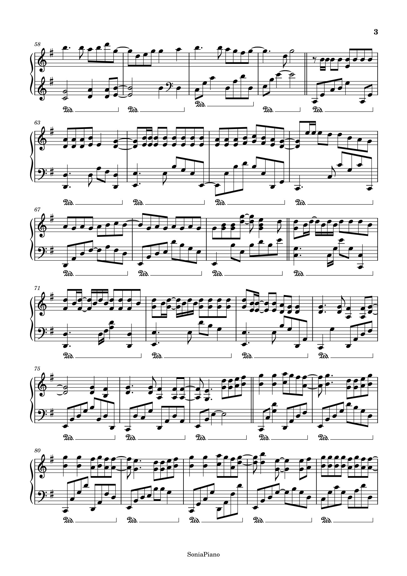 Trang 3 của Sheet nhạc PDF Piano bài hát Haru Haru Sheet Piano - Full Version
