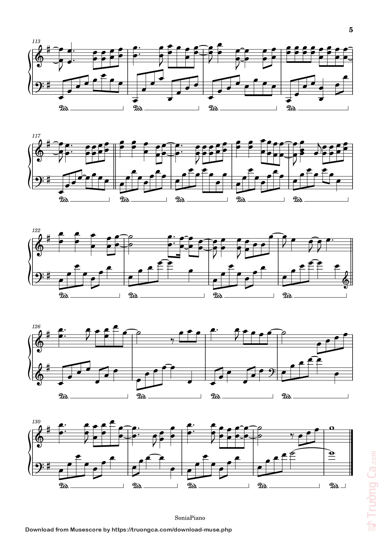 Trang 5 của Sheet nhạc PDF Piano bài hát Haru Haru Sheet Piano - Full Version