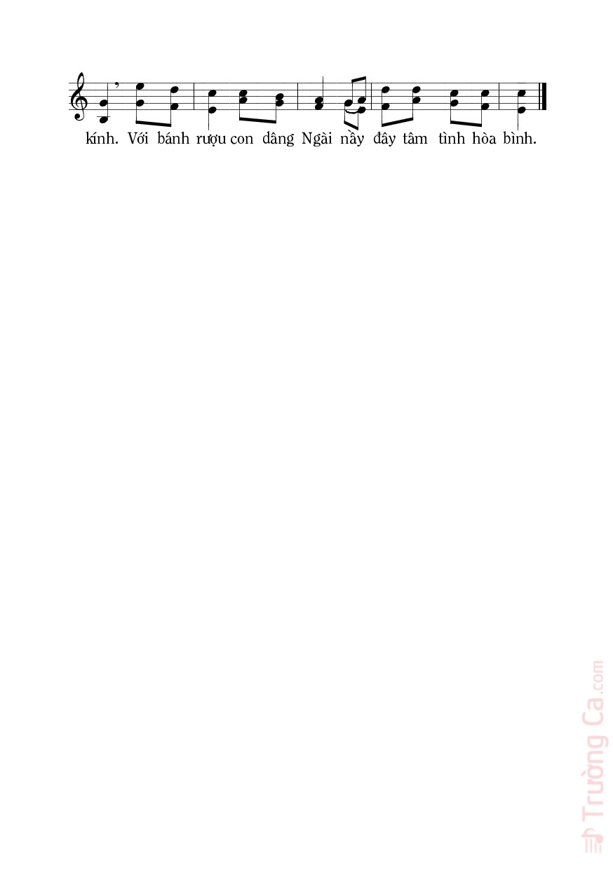 Trang 2 của Sheet nhạc PDF bài hát Tâm Tình Hòa Bình - Mi Trầm