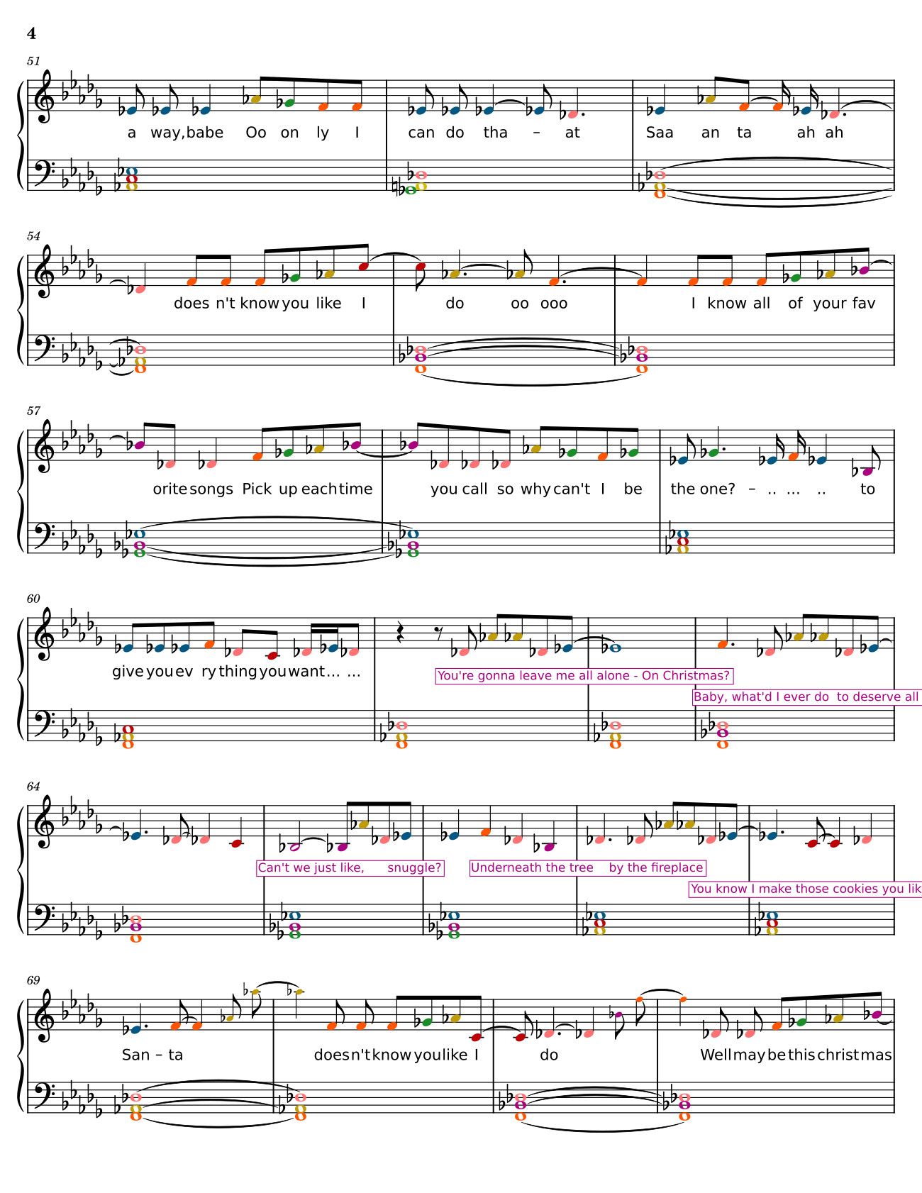 Trang 4 của Sheet nhạc PDF bài hát Santa Doesn