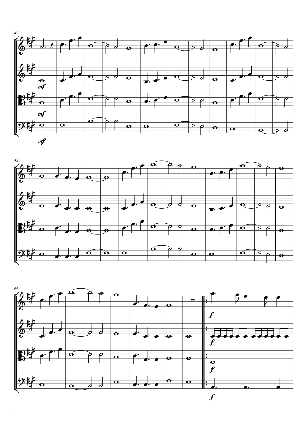 Trang 4 của Sheet nhạc PDF bài hát Gladiator (The Battle / Now We Are Free) Sheet Violin - Mira