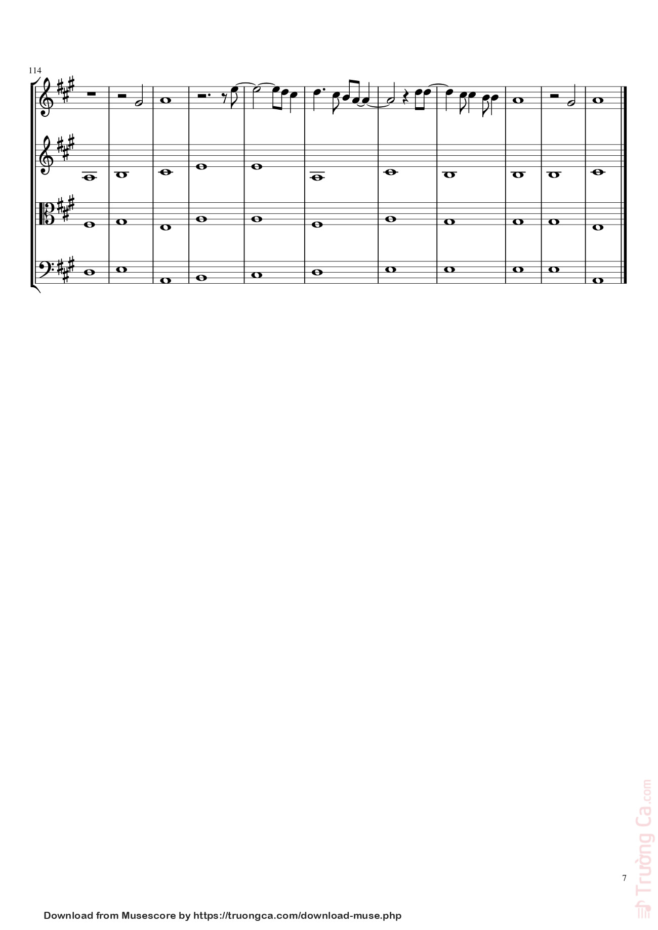 Trang 7 của Sheet nhạc PDF bài hát Gladiator (The Battle / Now We Are Free) Sheet Violin - Mira