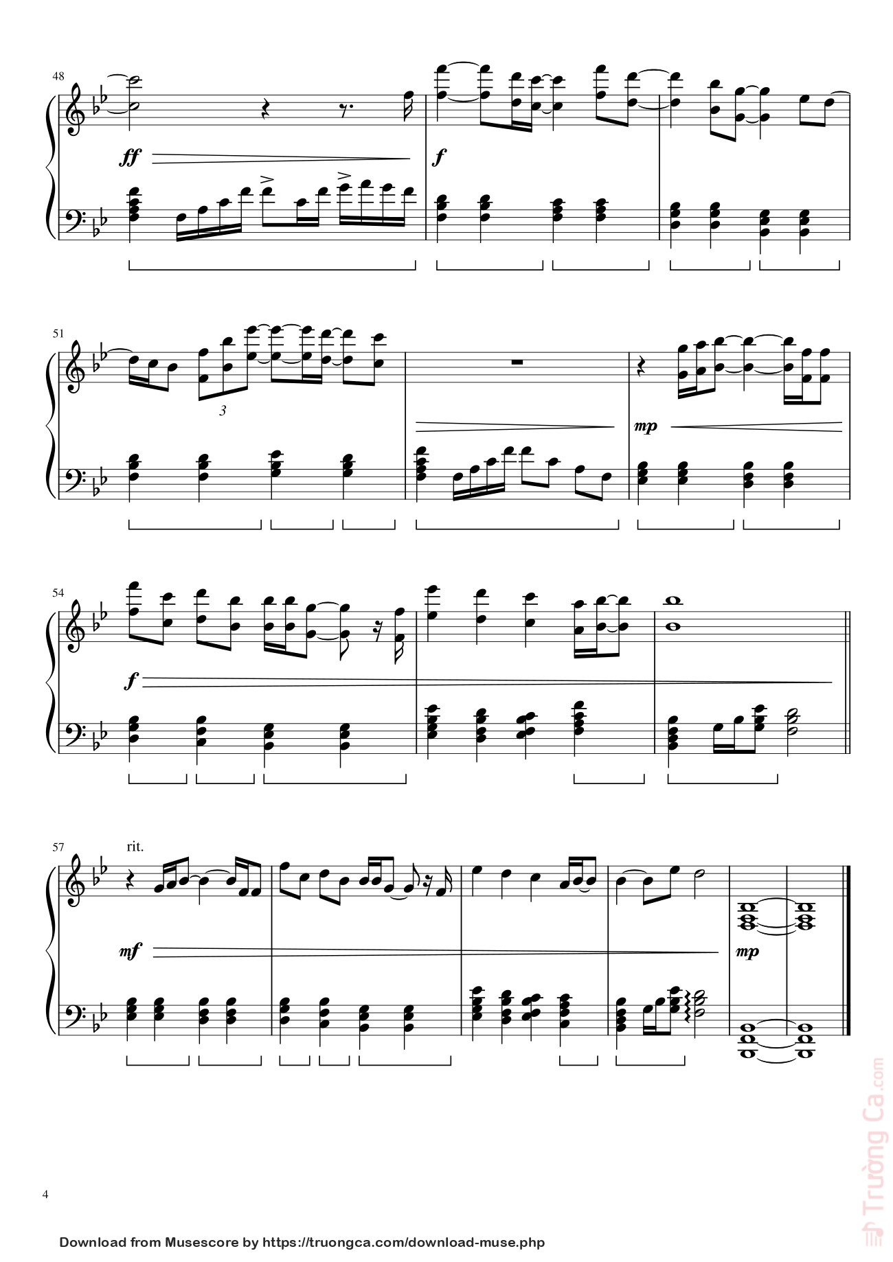 Trang 4 của Sheet nhạc PDF bài hát Can You Feel the Love Tonight Sheet Piano -  Elton John