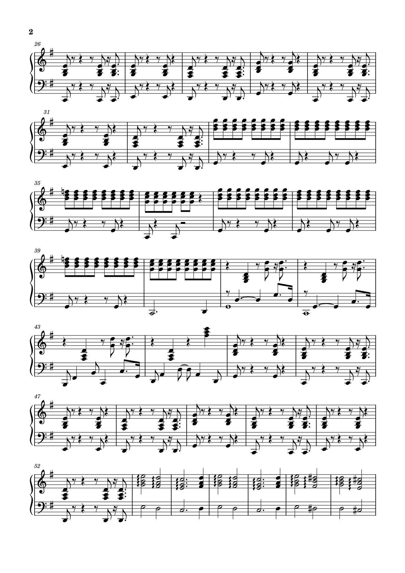 Trang 2 của Sheet nhạc PDF bài hát Santa tell me piano - Do wm