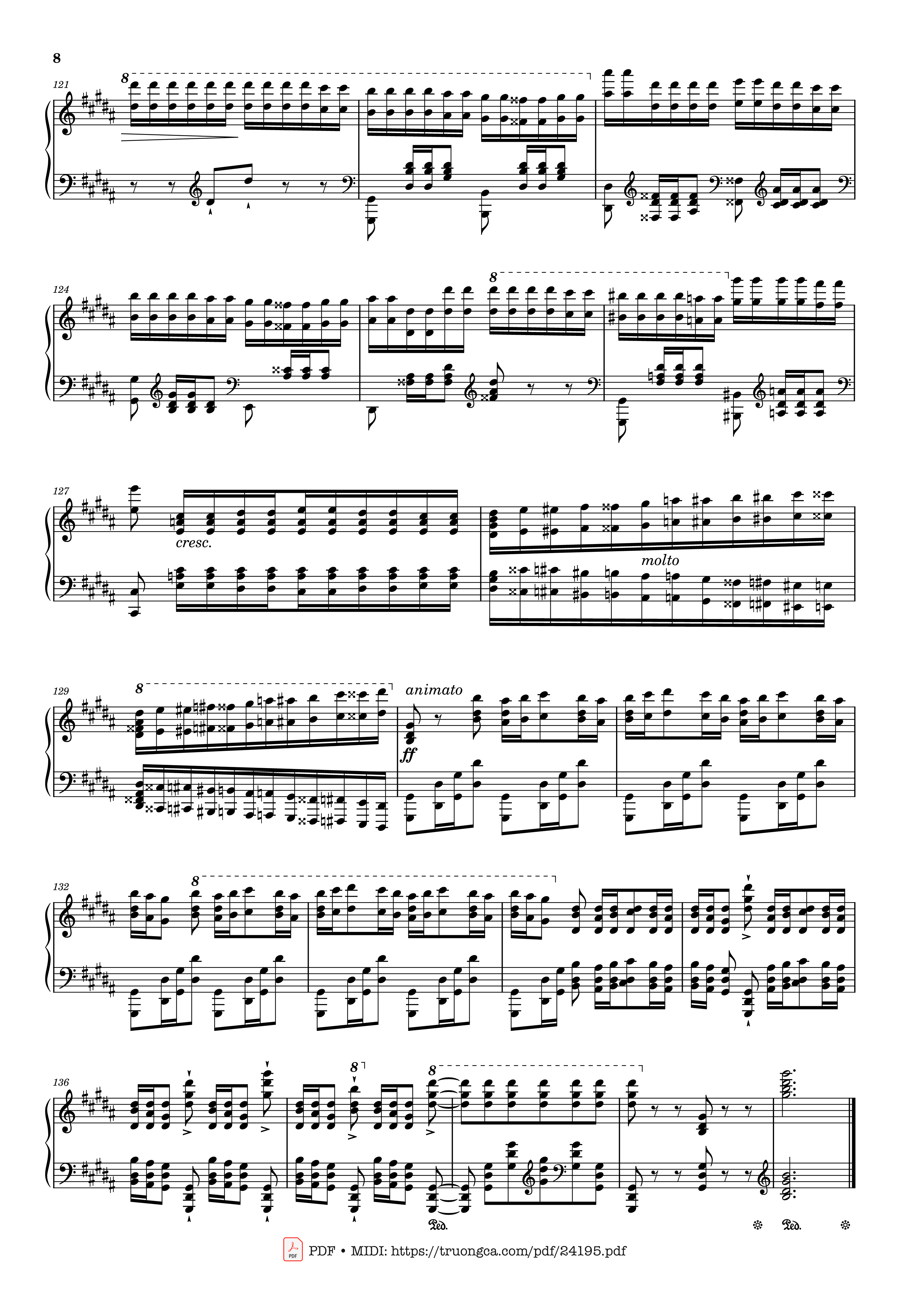 Trang 8 của Sheet nhạc PDF bài hát Étude S. 141/3 in G♯ Minor La Campanella Sheet Piano - Franz Liszt