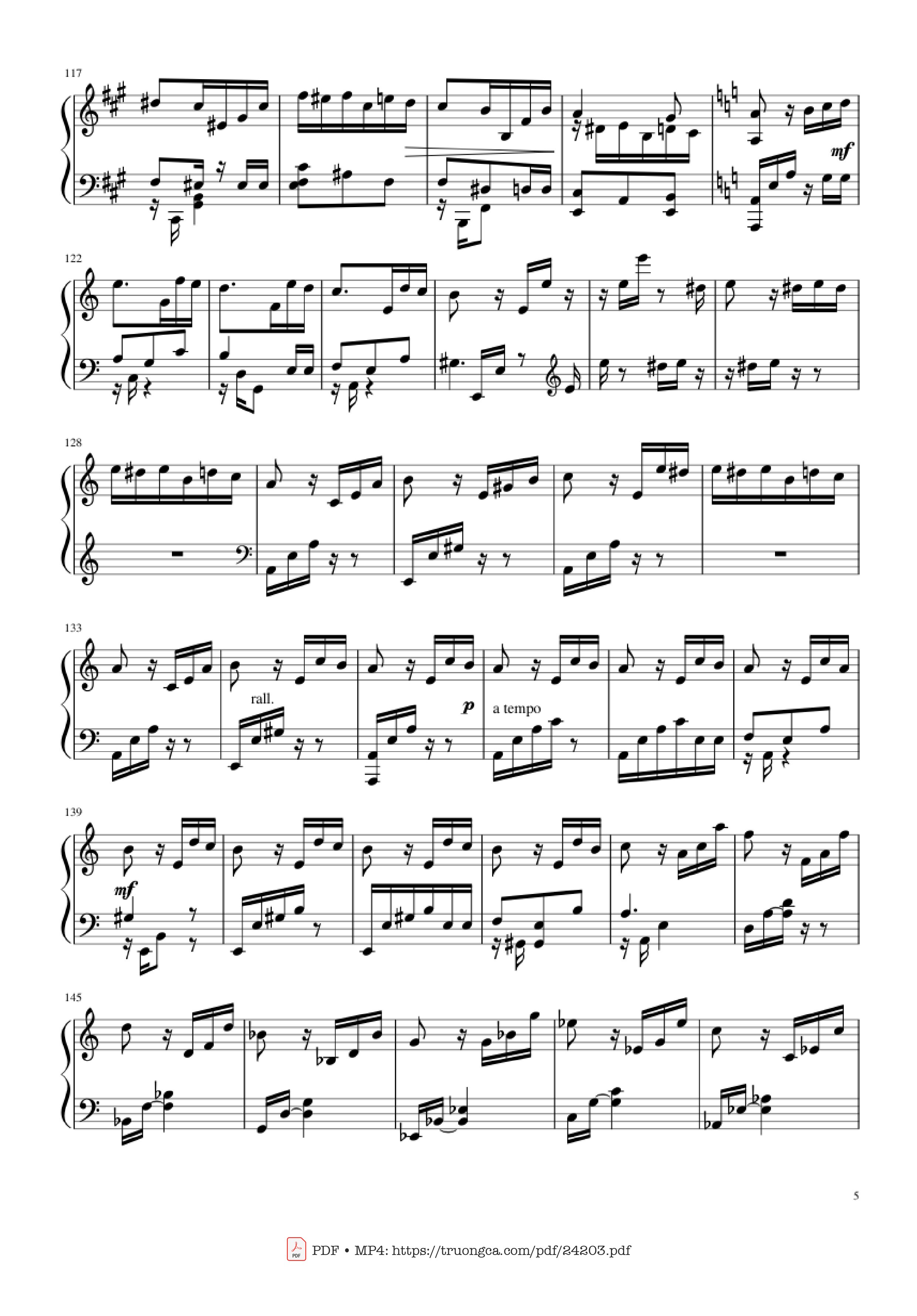 Trang 5 của Sheet nhạc PDF Piano bài hát Happy Birthday Variations Sheet Piano - Piano Ninja