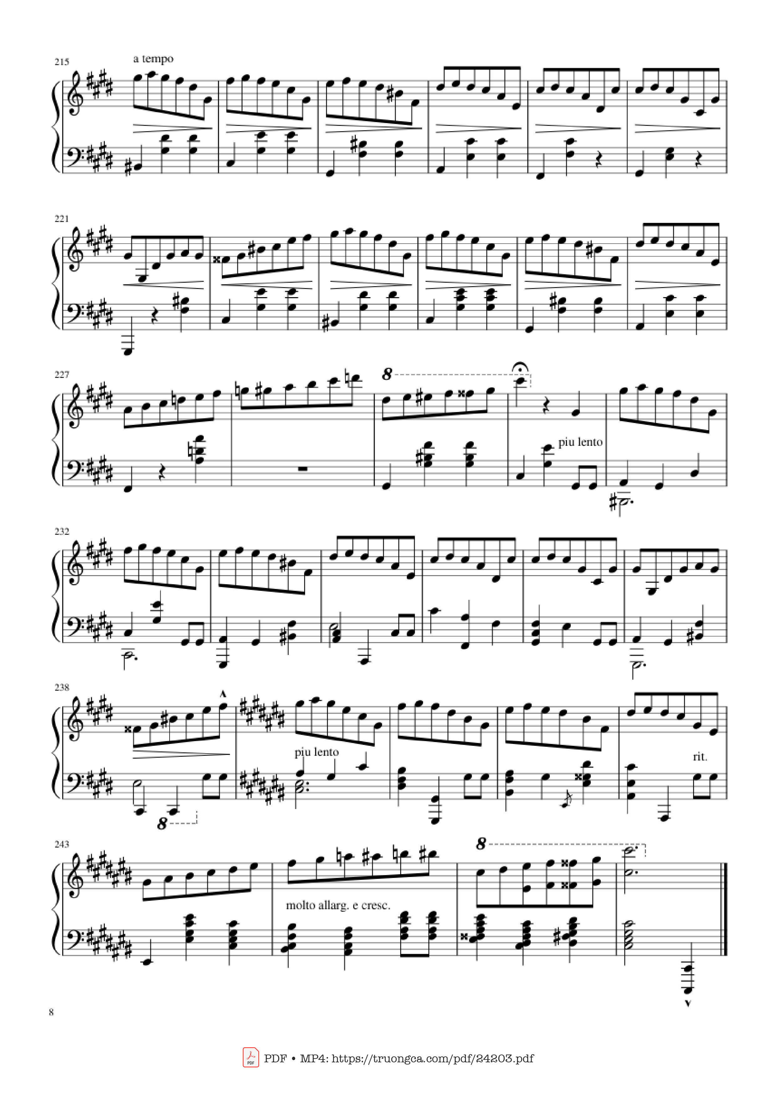 Trang 8 của Sheet nhạc PDF Piano bài hát Happy Birthday Variations Sheet Piano - Piano Ninja