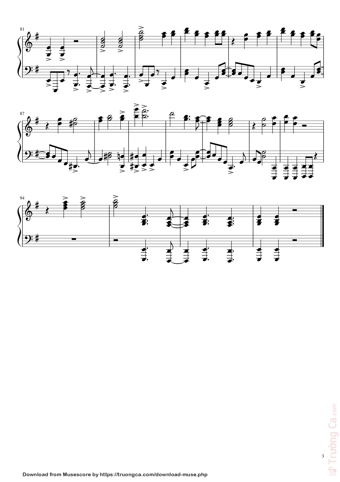 Trang 3 của Sheet nhạc PDF bài hát Gurenge - LiSA (Kimetsu no Yaiba/Demon Slayer Opening) Sheet Piano - Asiatomax