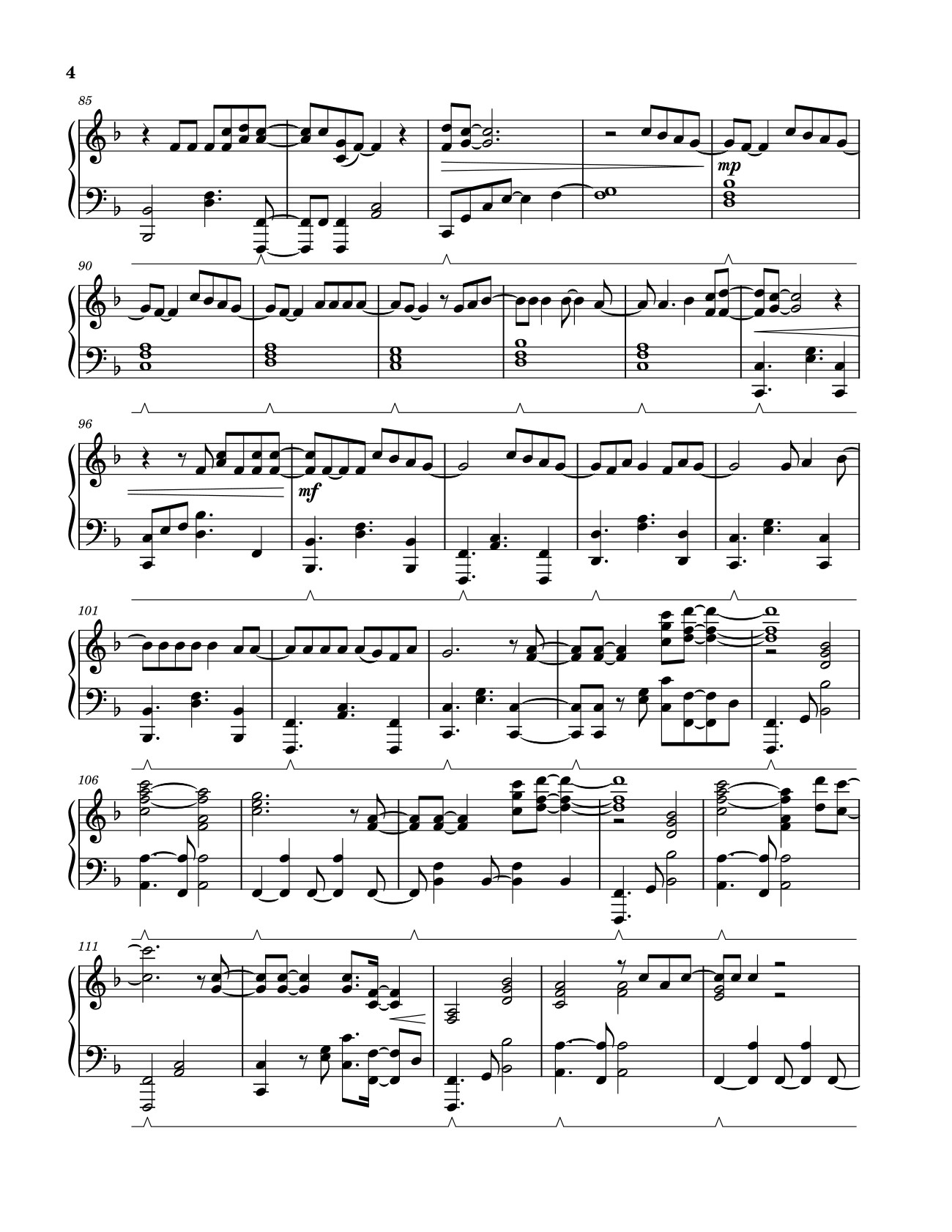 Trang 4 của Sheet nhạc PDF bài hát Never – Tasha Layton (Solo Piano Arrangement) - Written by Tasha Layton