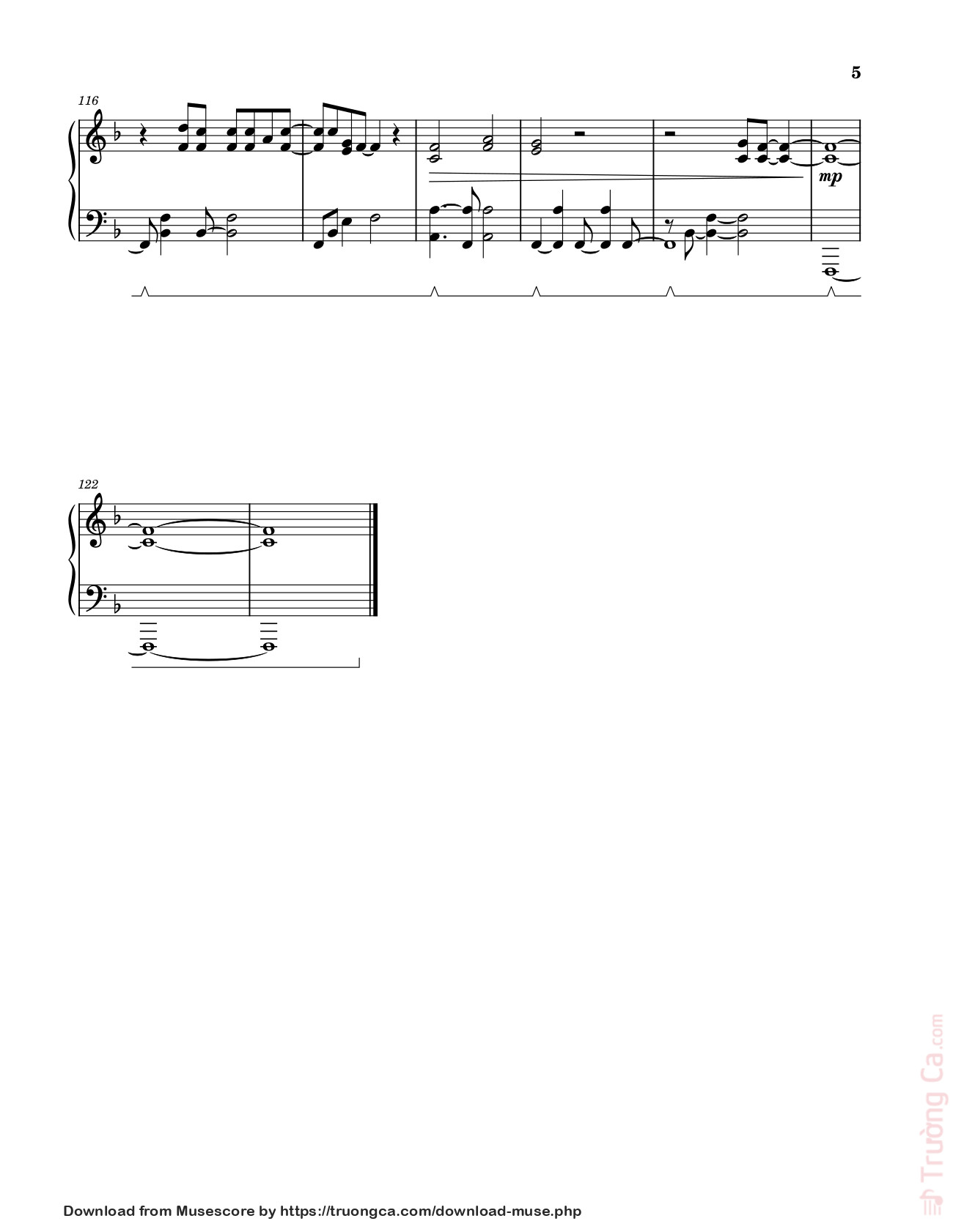 Trang 5 của Sheet nhạc PDF bài hát Never – Tasha Layton (Solo Piano Arrangement) - Written by Tasha Layton
