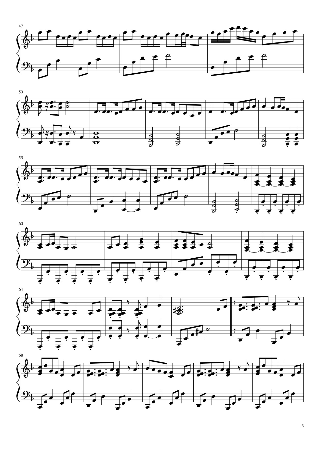 Trang 3 của Sheet nhạc PDF bài hát Senbon Zakura Sheet Piano - Bigmath1