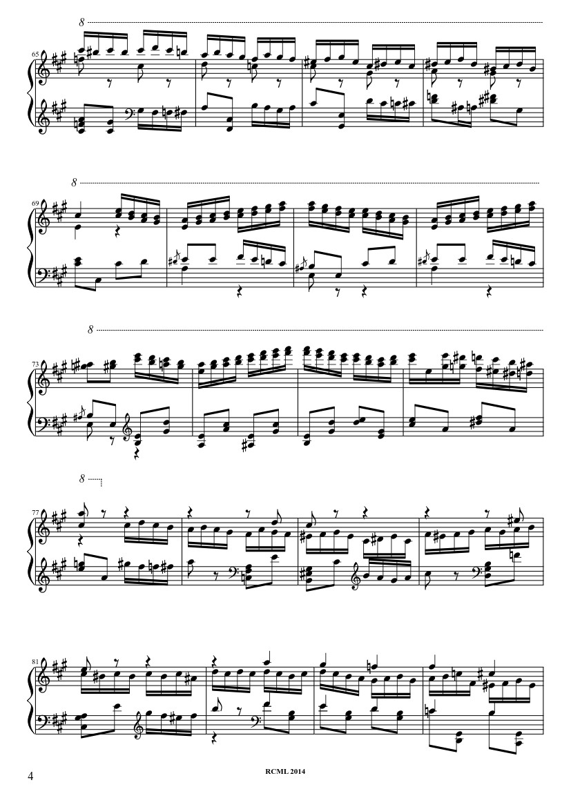 Trang 4 của Sheet nhạc PDF bài hát Turkish March Sheet Piano - Ravllave