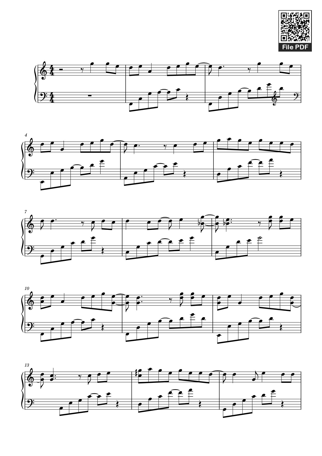 Trang 1 của Sheet nhạc PDF bài hát Sứ Thanh Hoa Sheet Piano - Huydv2298