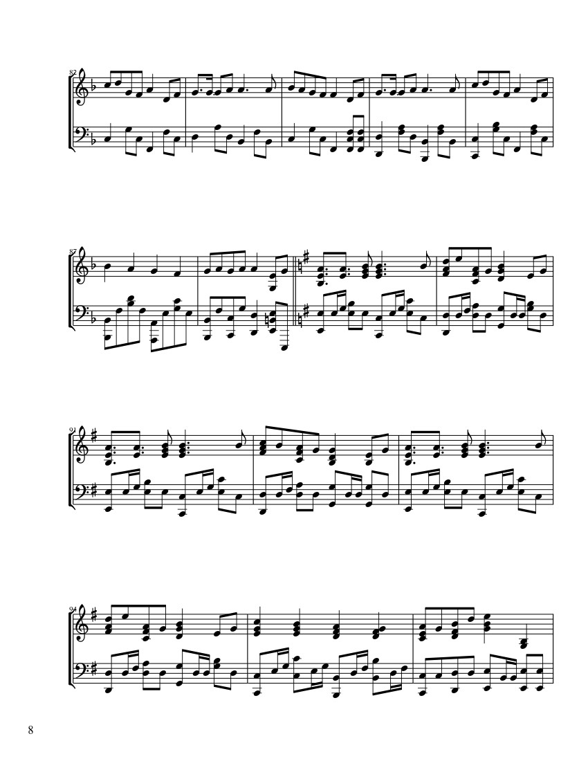 Trang 8 của Sheet nhạc PDF bài hát Senbonzakura Sheet Piano - ThVocaloid21 -5-