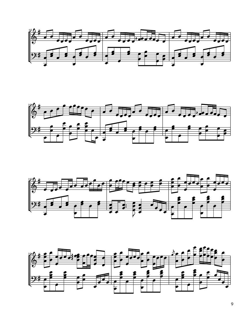 Trang 9 của Sheet nhạc PDF bài hát Senbonzakura Sheet Piano - ThVocaloid21 -5-