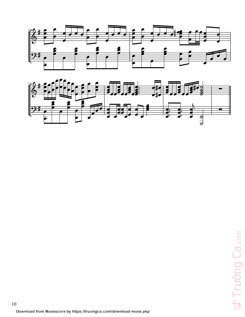Trang 10 của Sheet nhạc PDF bài hát Senbonzakura Sheet Piano - ThVocaloid21 -5-