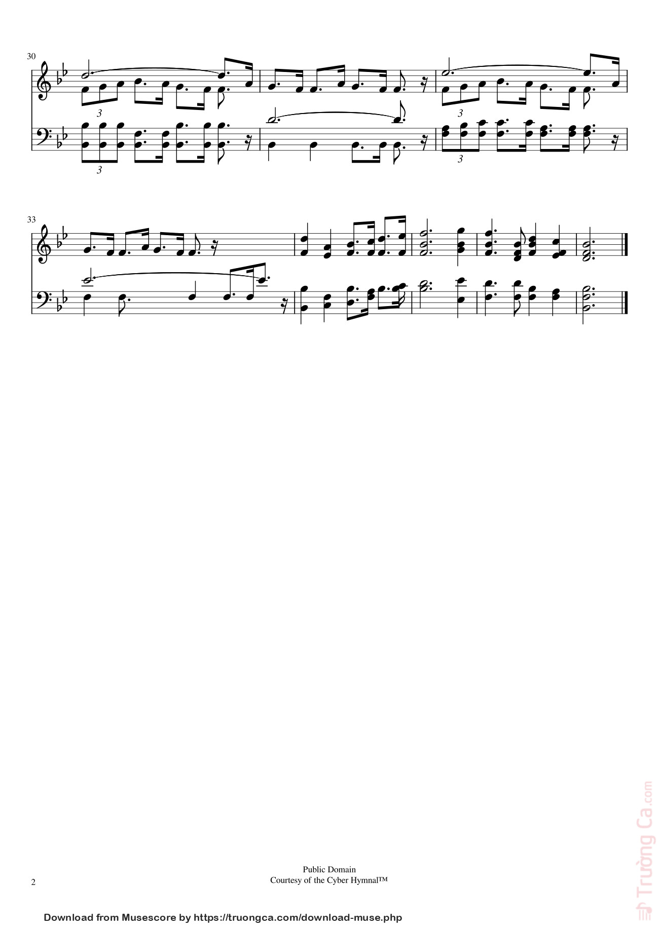Trang 2 của Sheet nhạc PDF bài hát All Hail to Thee, Immanuel! Sheet Piano - Isaac Watts