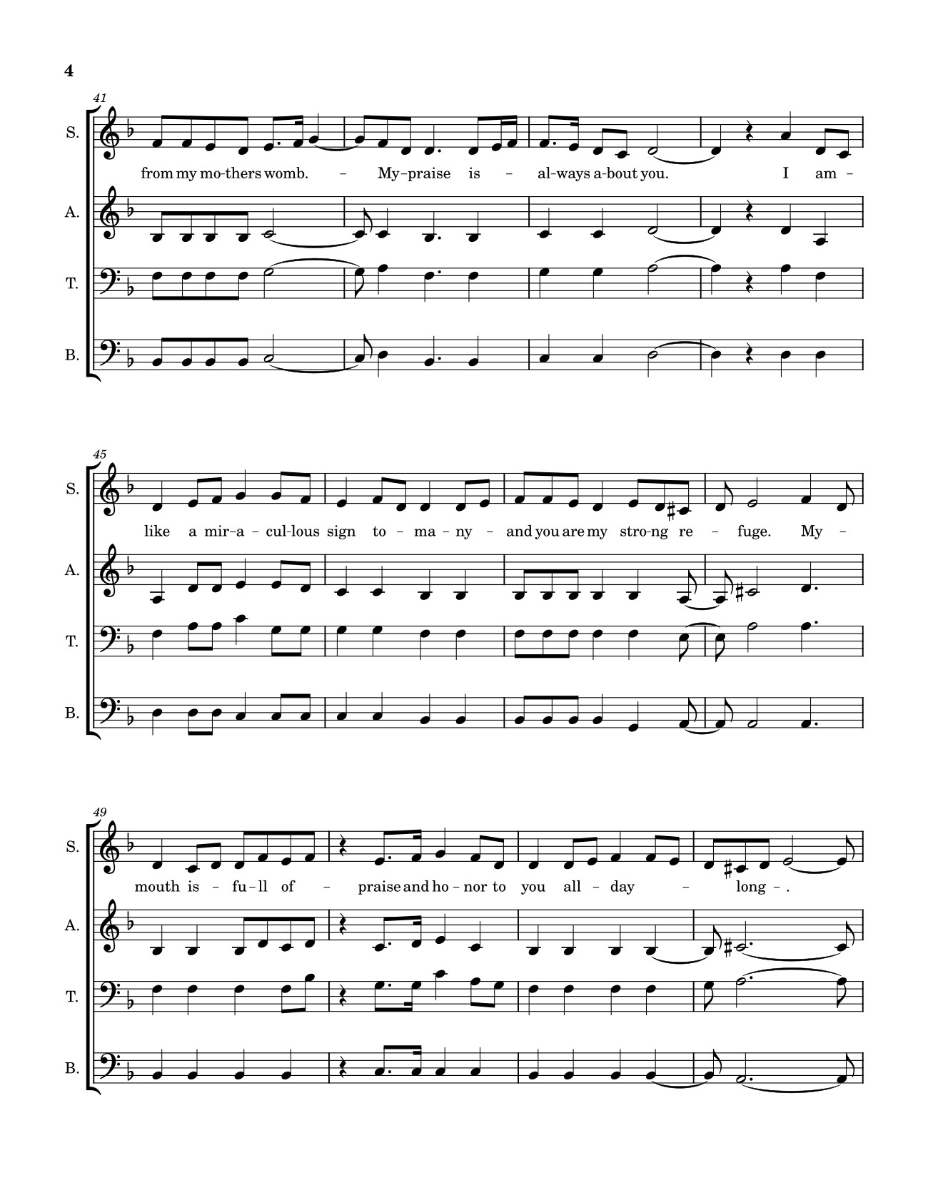 Trang 4 của Sheet nhạc PDF bài hát Psalm 71 Sheet Guitar TAB - Rjb4jesus