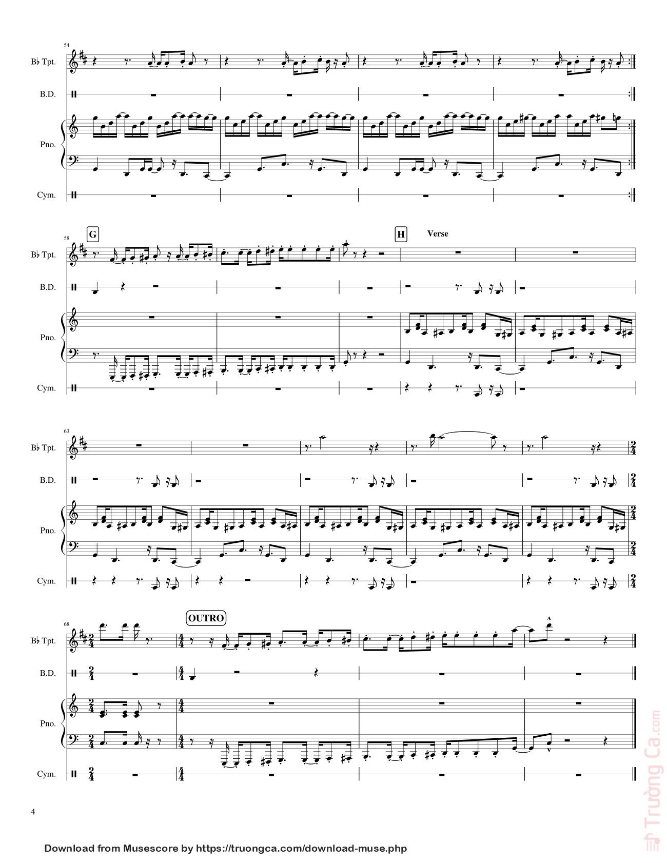Trang 4 của Sheet nhạc PDF bài hát El Alacran Sheet Piano - Redhairedlion