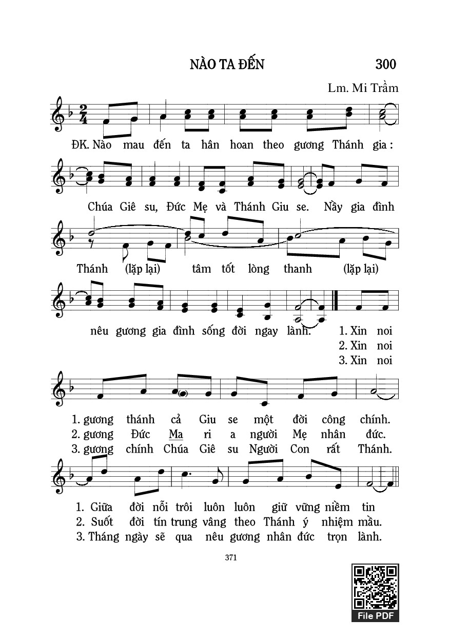 Sheet nhạc PDF bài Nào Ta Đến - Mi Trầm