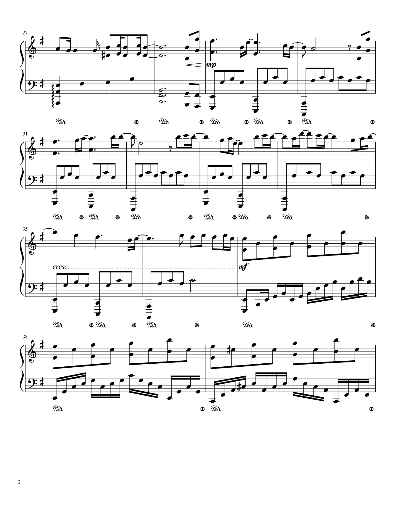 Trang 2 của Sheet nhạc PDF bài hát No Time To Die Sheet Piano - Nobii_Piano