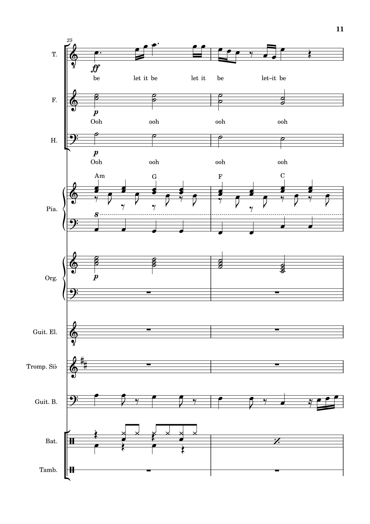 Trang 11 của Sheet nhạc PDF bài hát Let it be (hợp xướng) - Albert Jean-Paul