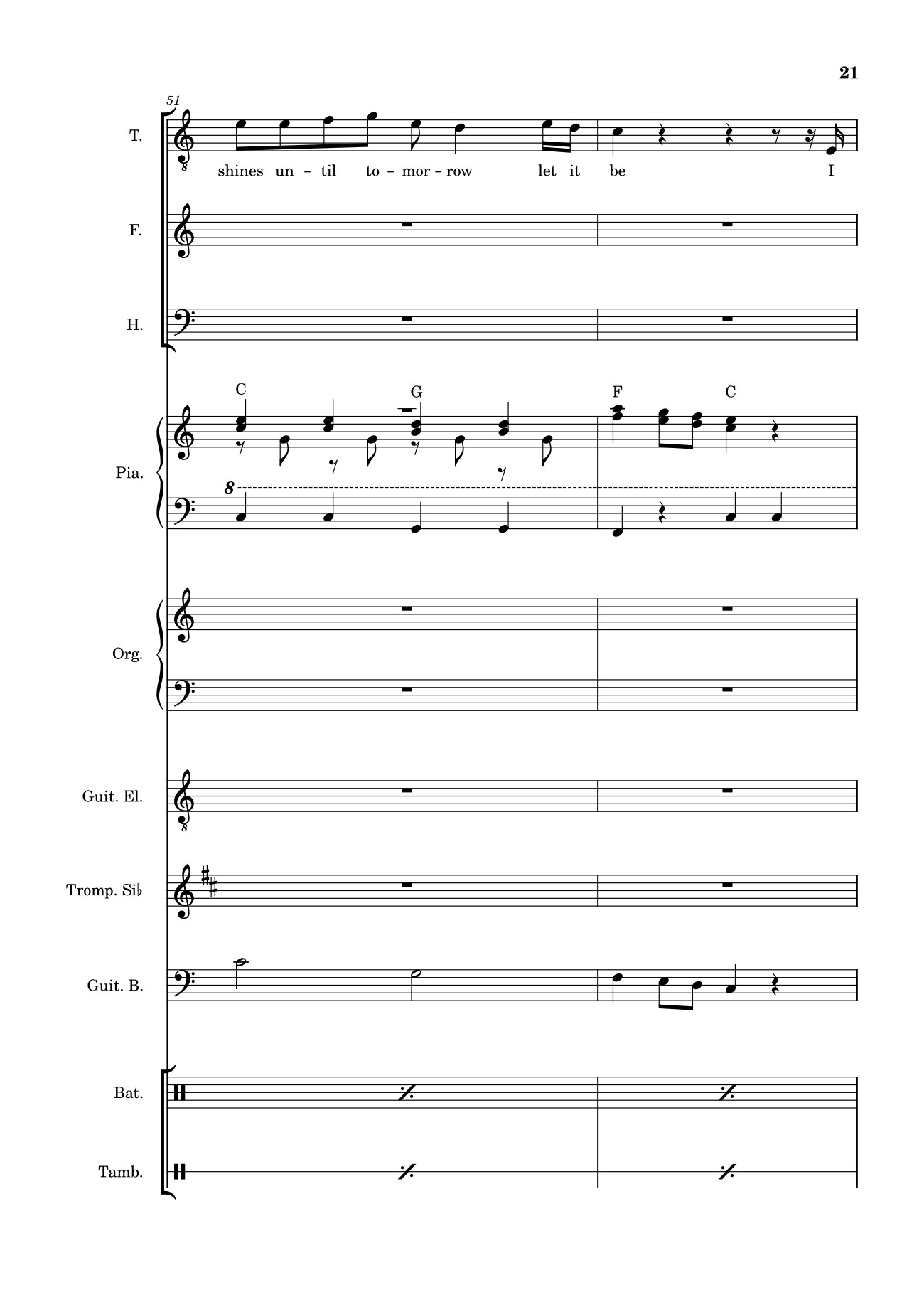 Trang 21 của Sheet nhạc PDF bài hát Let it be (hợp xướng) - Albert Jean-Paul