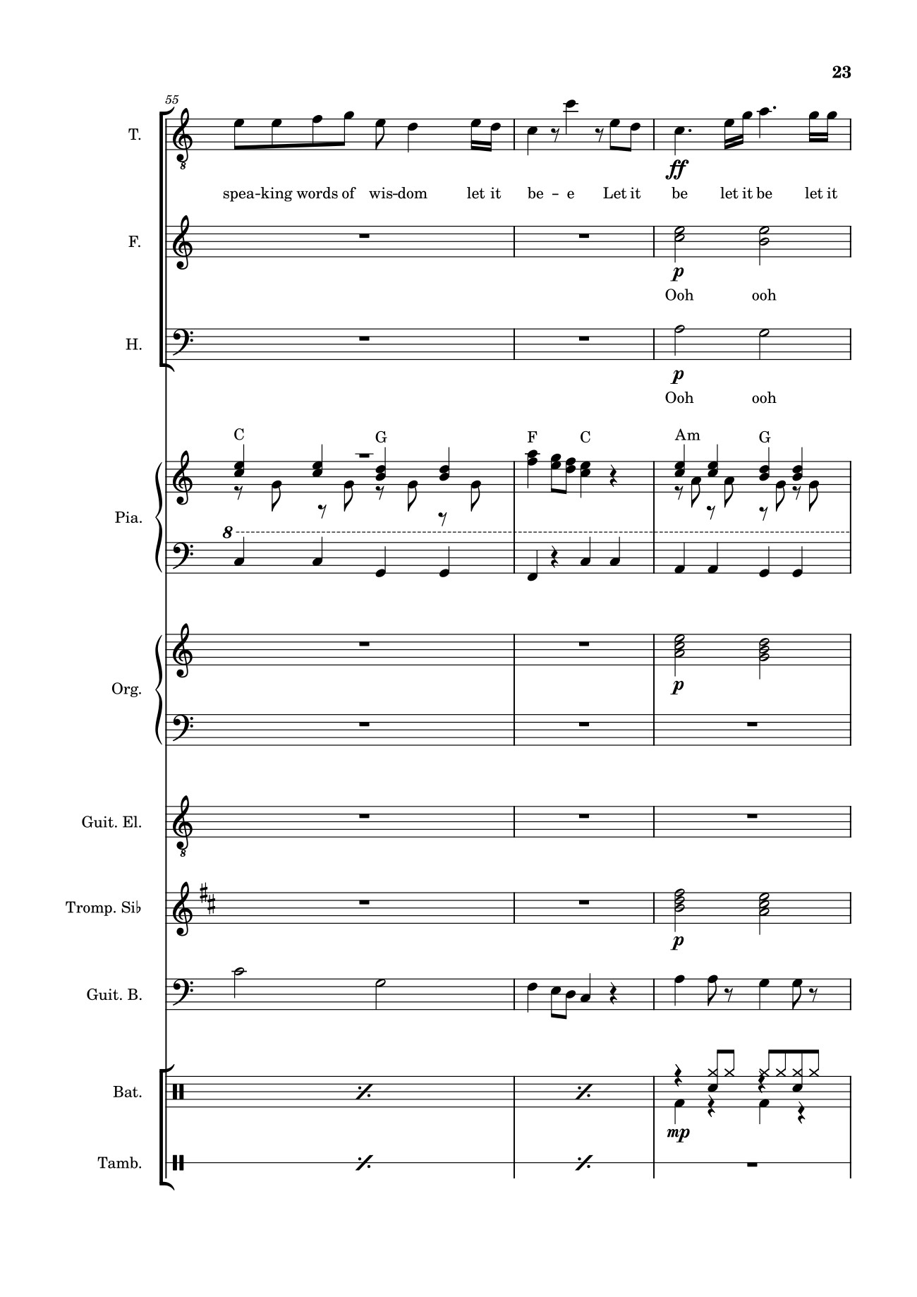 Trang 23 của Sheet nhạc PDF bài hát Let it be (hợp xướng) - Albert Jean-Paul