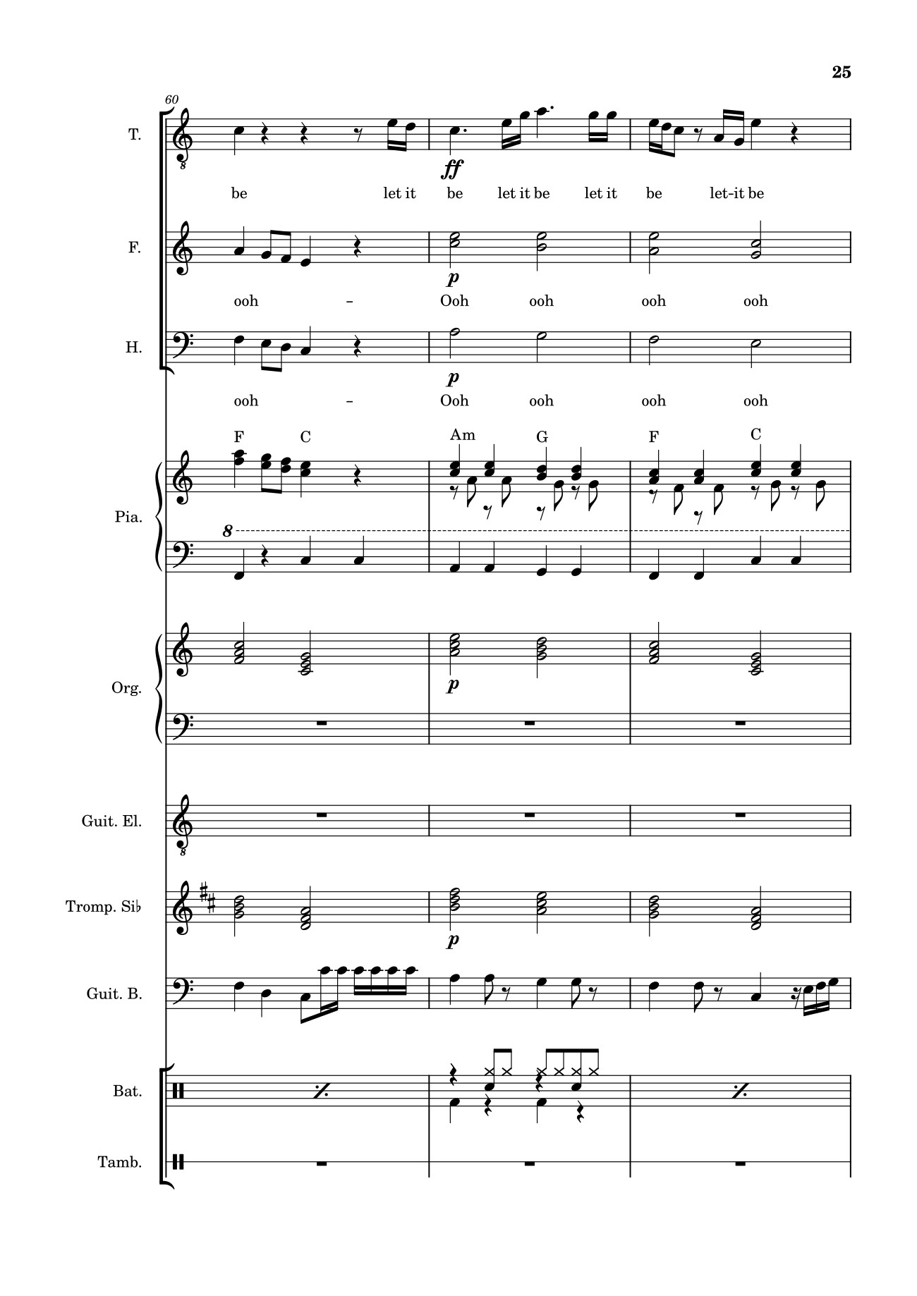 Trang 25 của Sheet nhạc PDF bài hát Let it be (hợp xướng) - Albert Jean-Paul