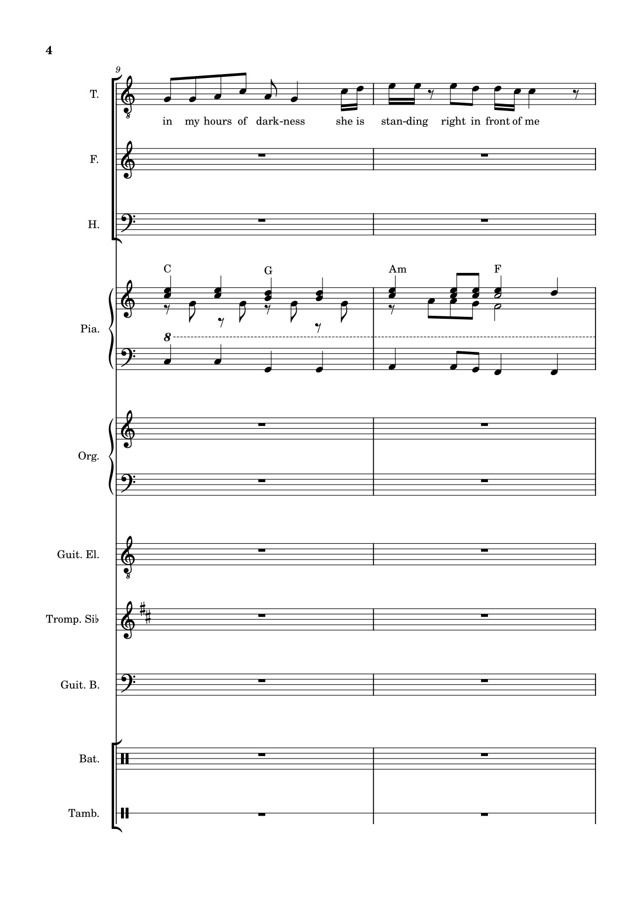 Trang 4 của Sheet nhạc PDF bài hát Let it be (hợp xướng) - Albert Jean-Paul