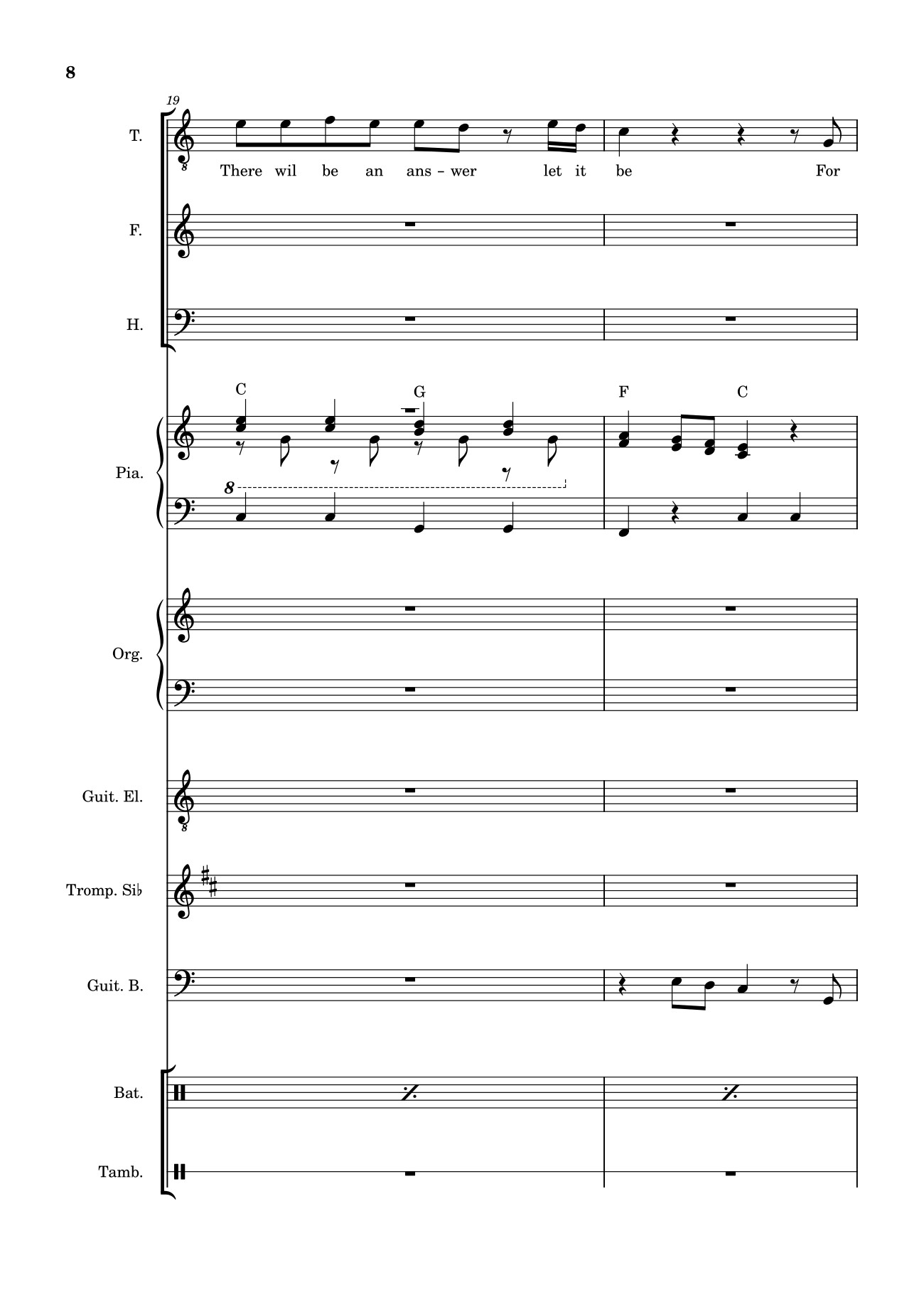 Trang 8 của Sheet nhạc PDF bài hát Let it be (hợp xướng) - Albert Jean-Paul