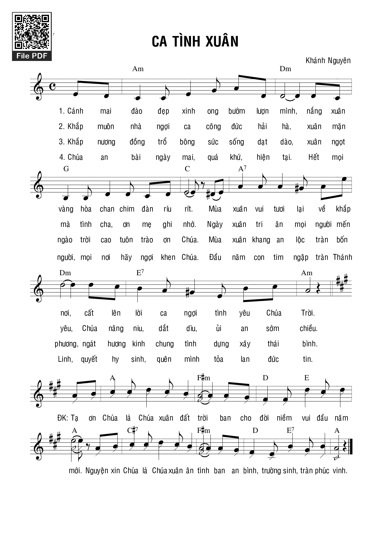 Ca tình xuân - Khánh Nguyên