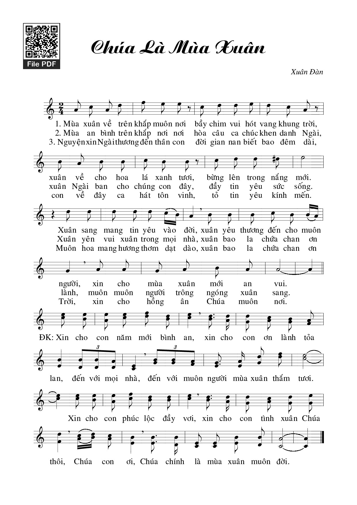 Chúa là mùa xuân